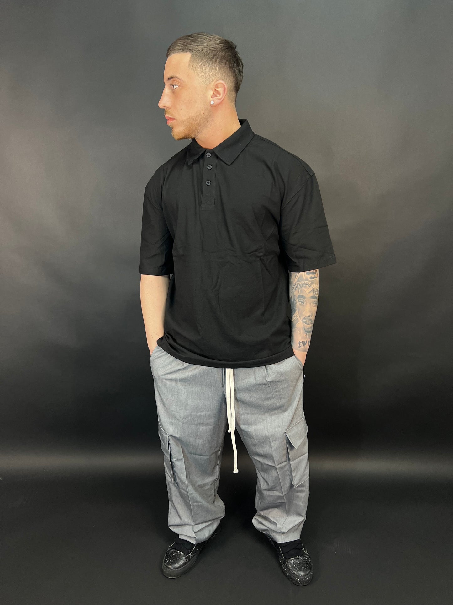 Cargo morbido grigio