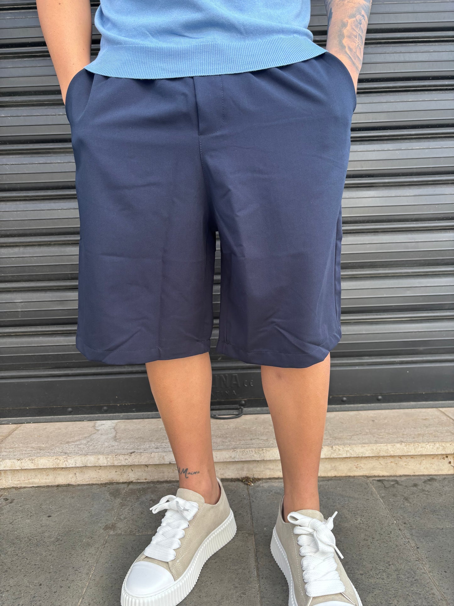 Pantaloncino classico blu