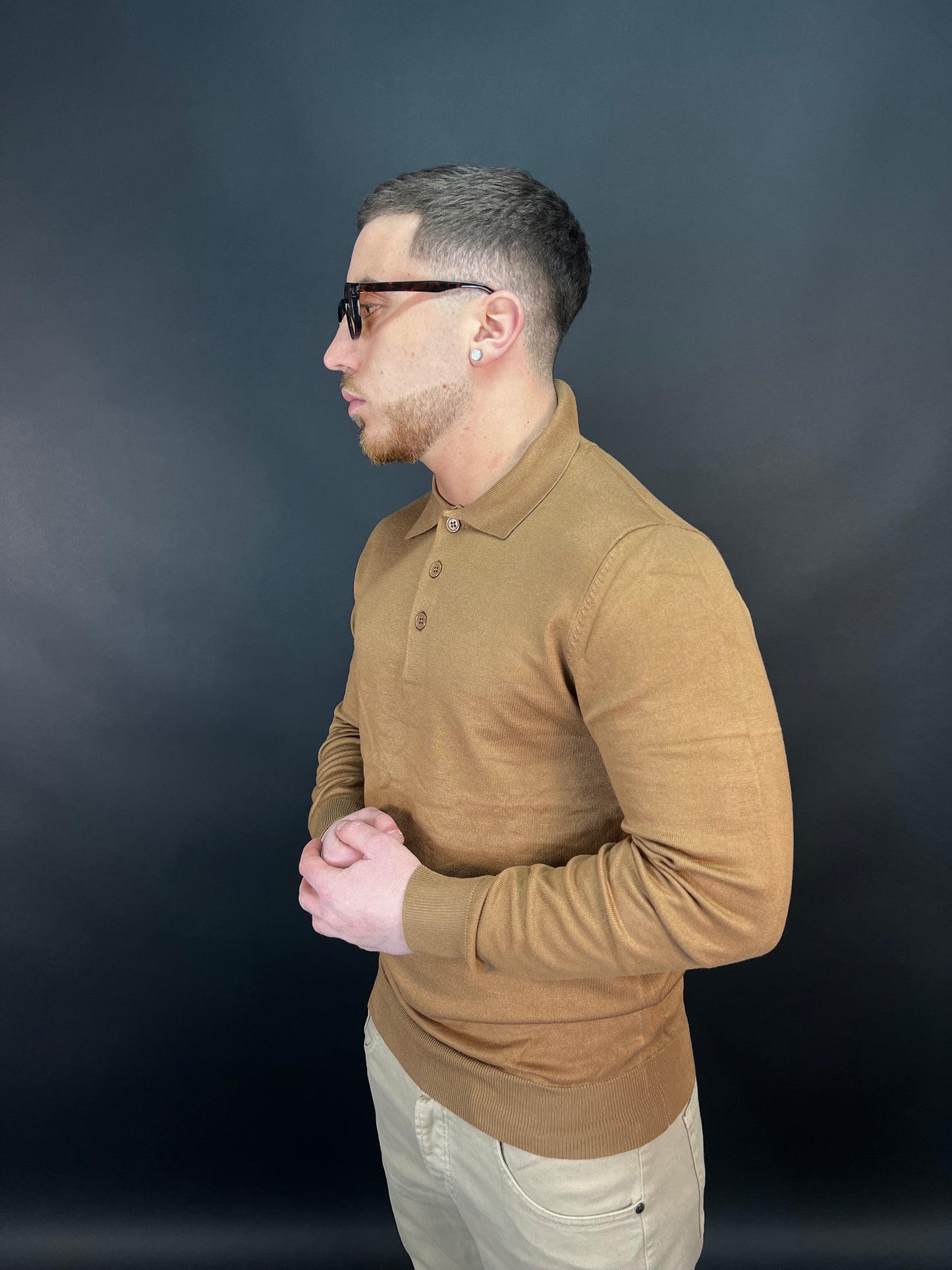 Polo lunga marroncina
