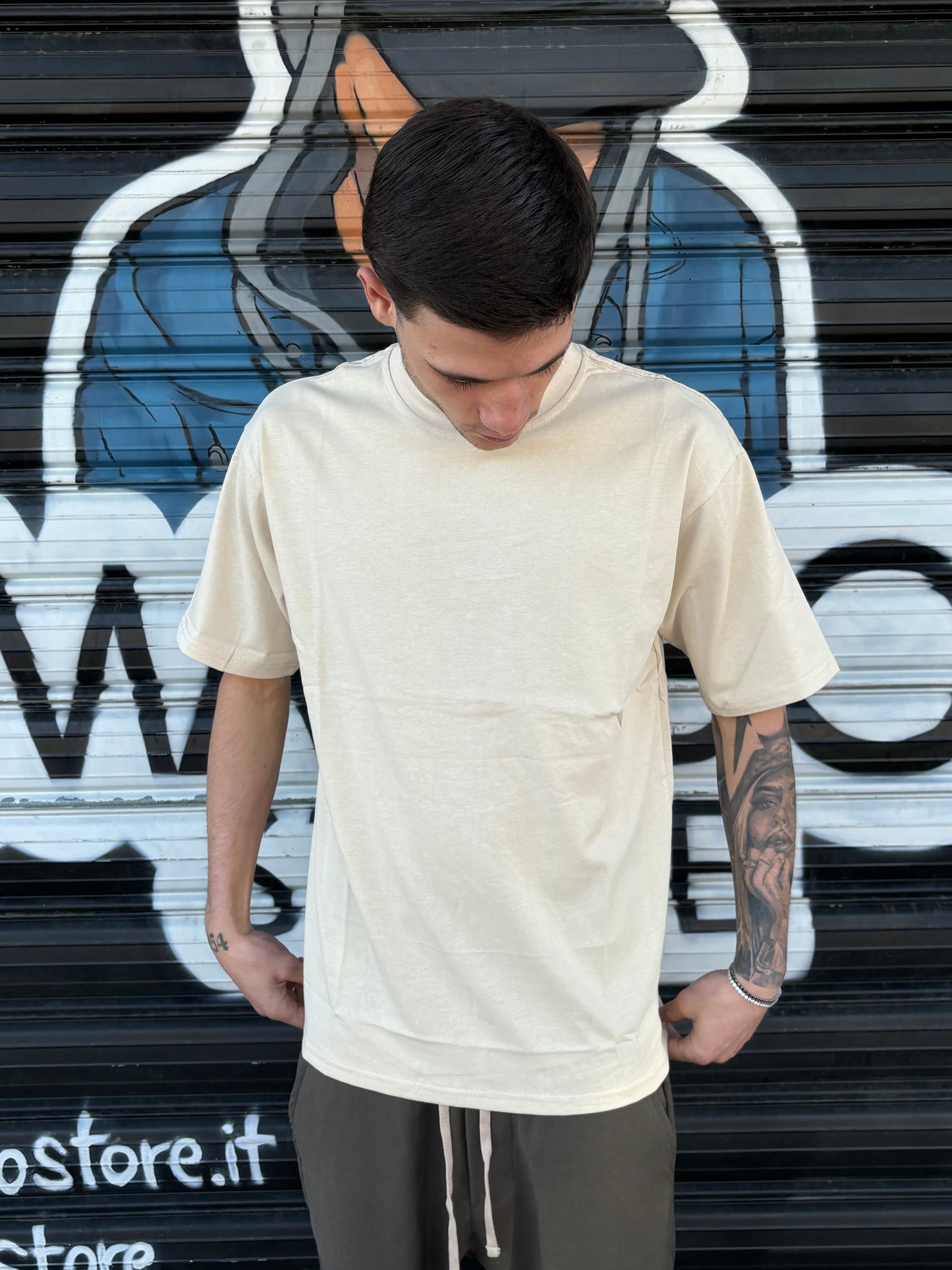 T-shirt premium crema