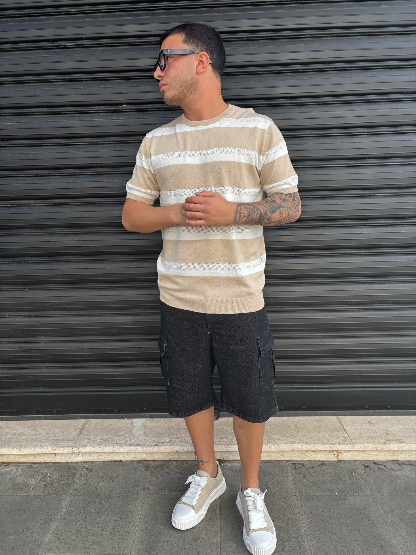 Jeans cargo nero