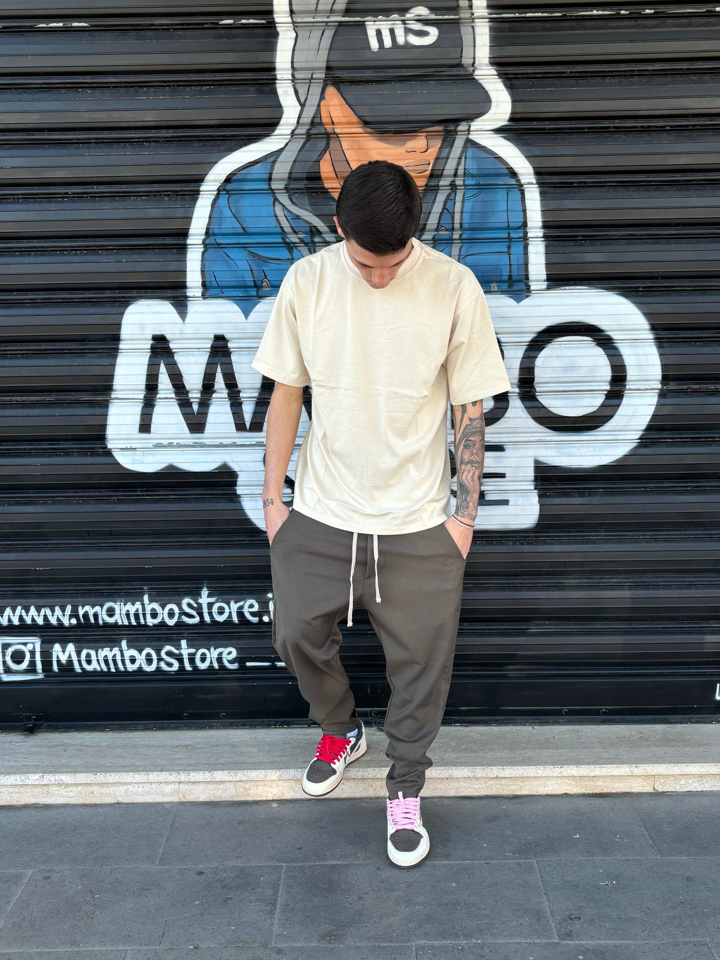 T-shirt premium crema