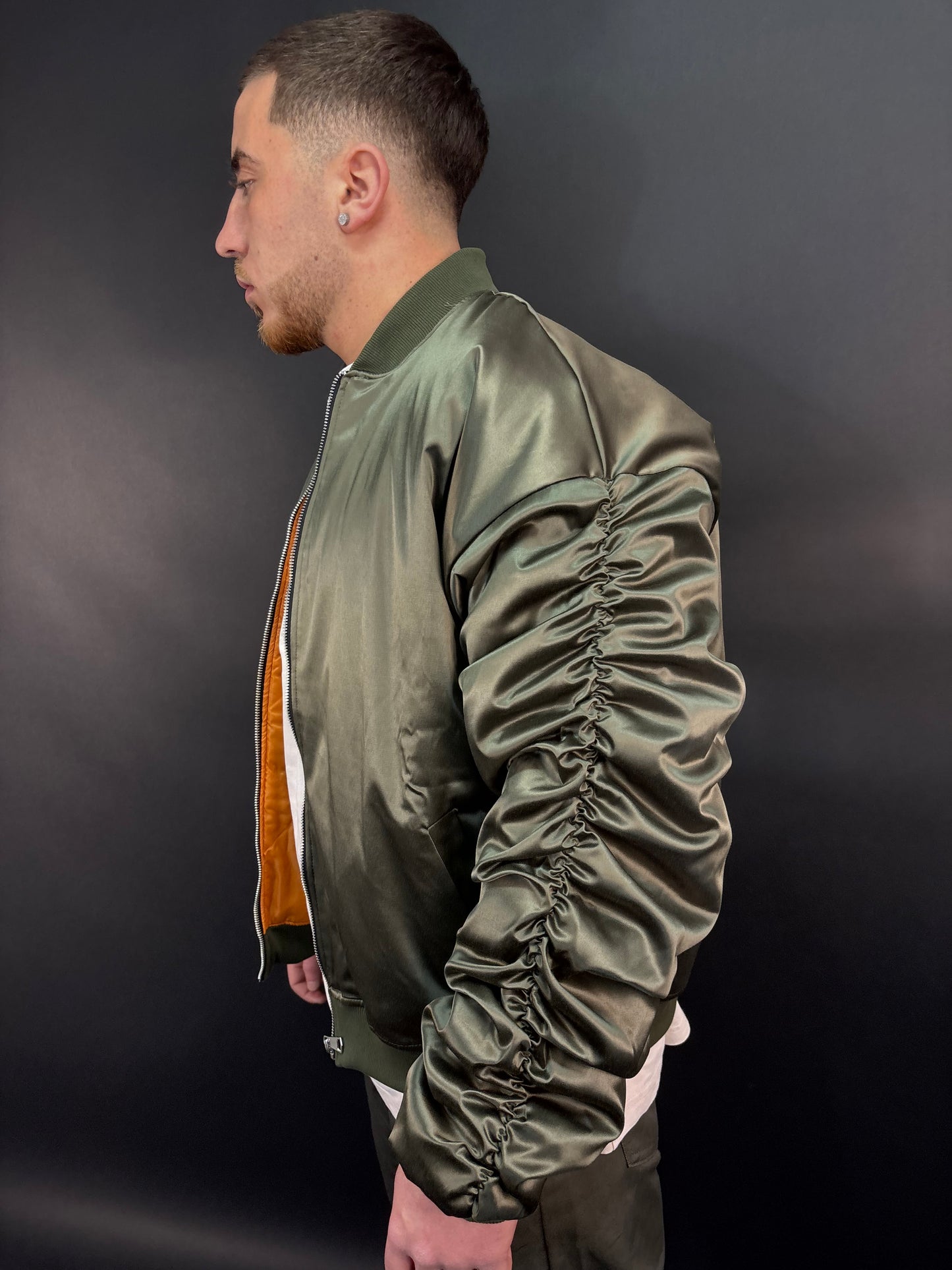 Giacca drapped verde