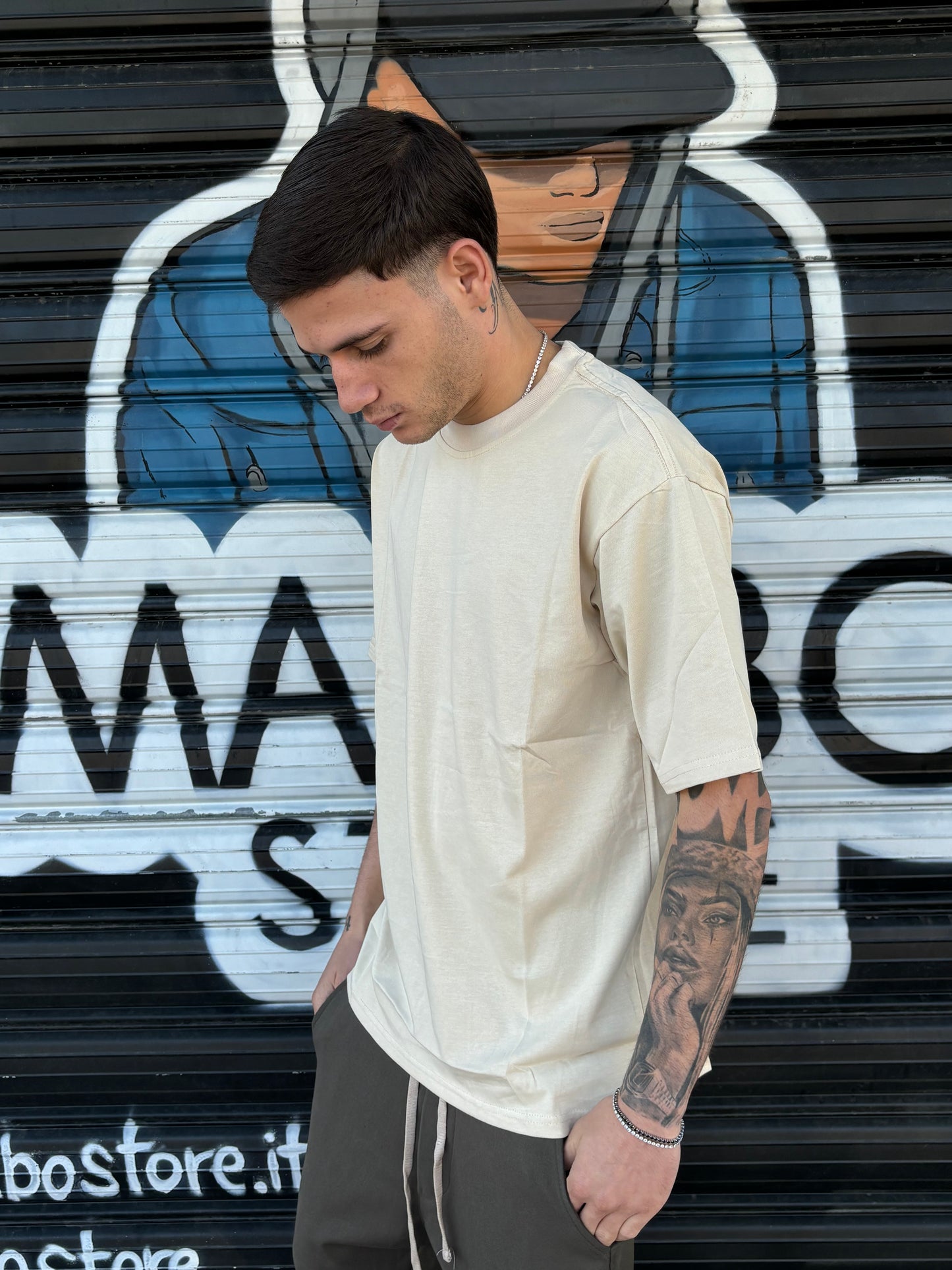 T-shirt premium crema
