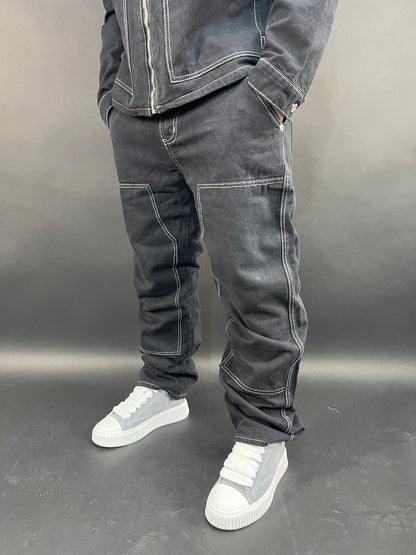 Completo jeansato vintage nero