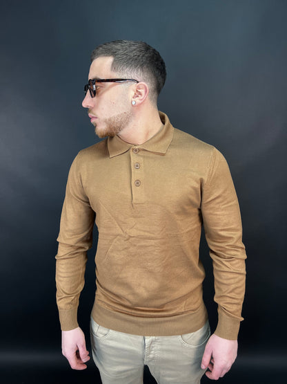 Polo lunga marroncina