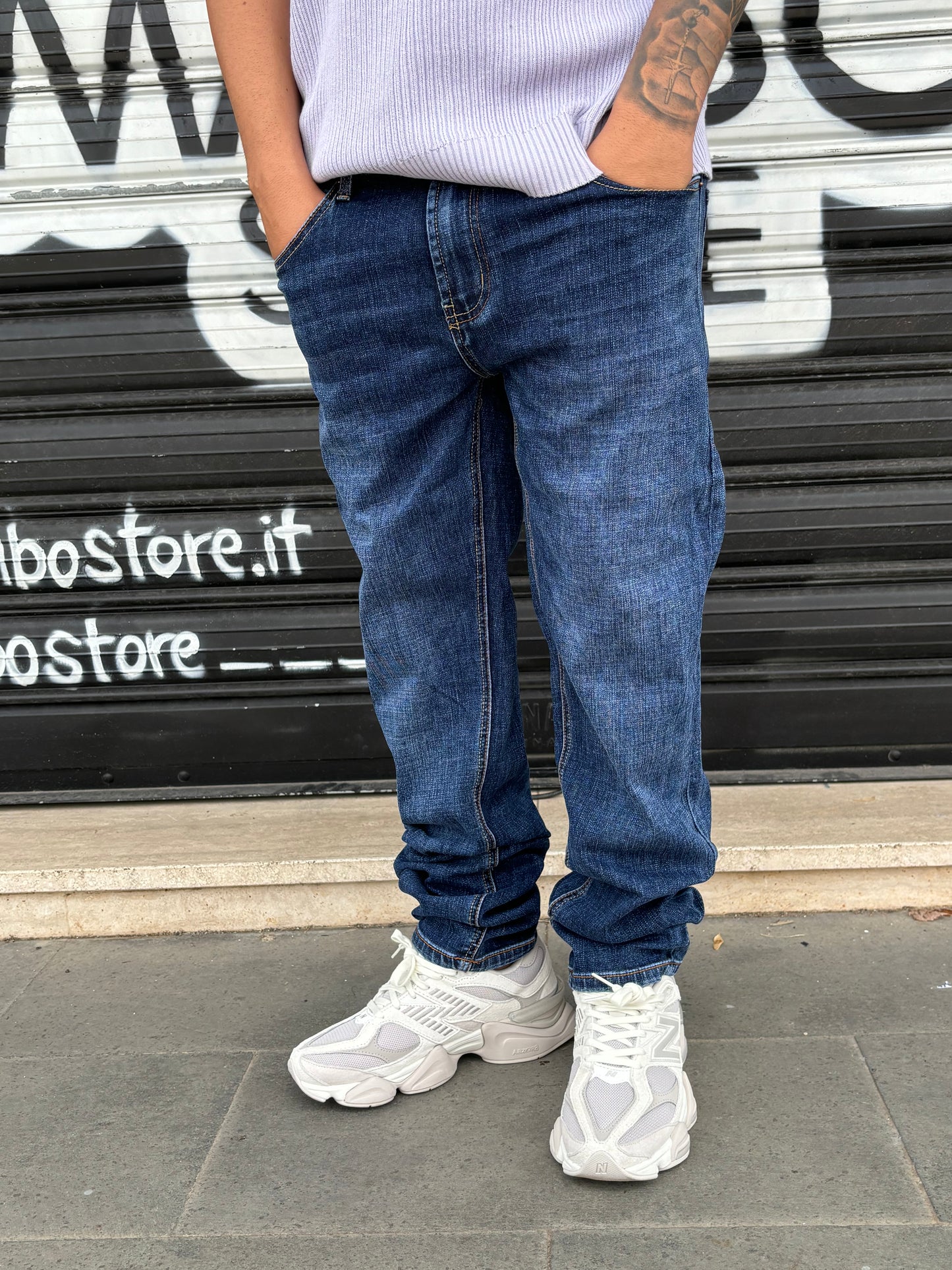 Jeans classico skinny blue