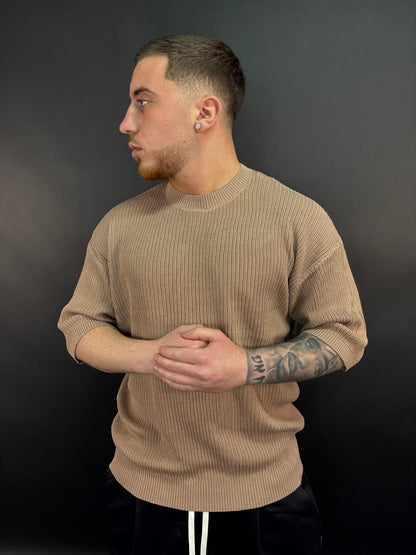 Maglia a coste mattone