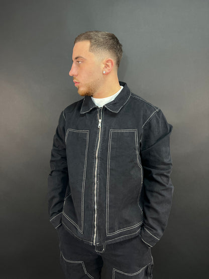 Completo jeansato vintage nero