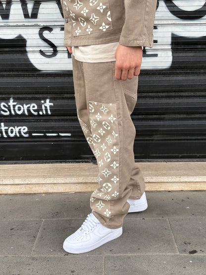 Completo beige LV