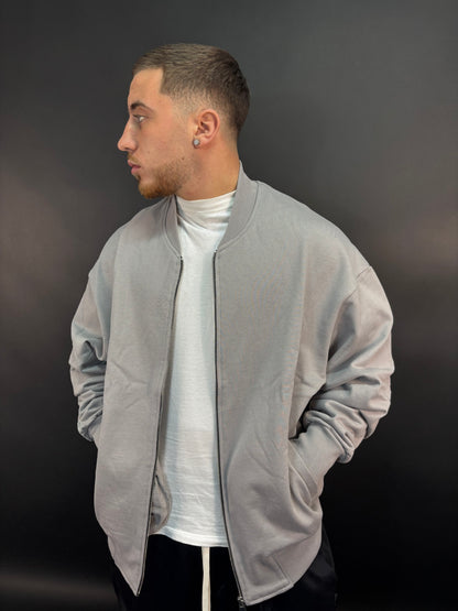 Felpa duster grigio chiaro