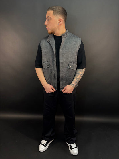 Smanicato puffy grigio
