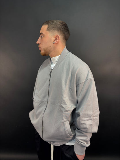 Felpa duster grigio chiaro