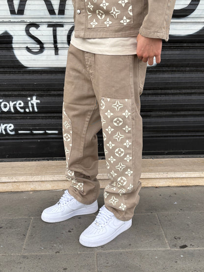 Completo beige LV