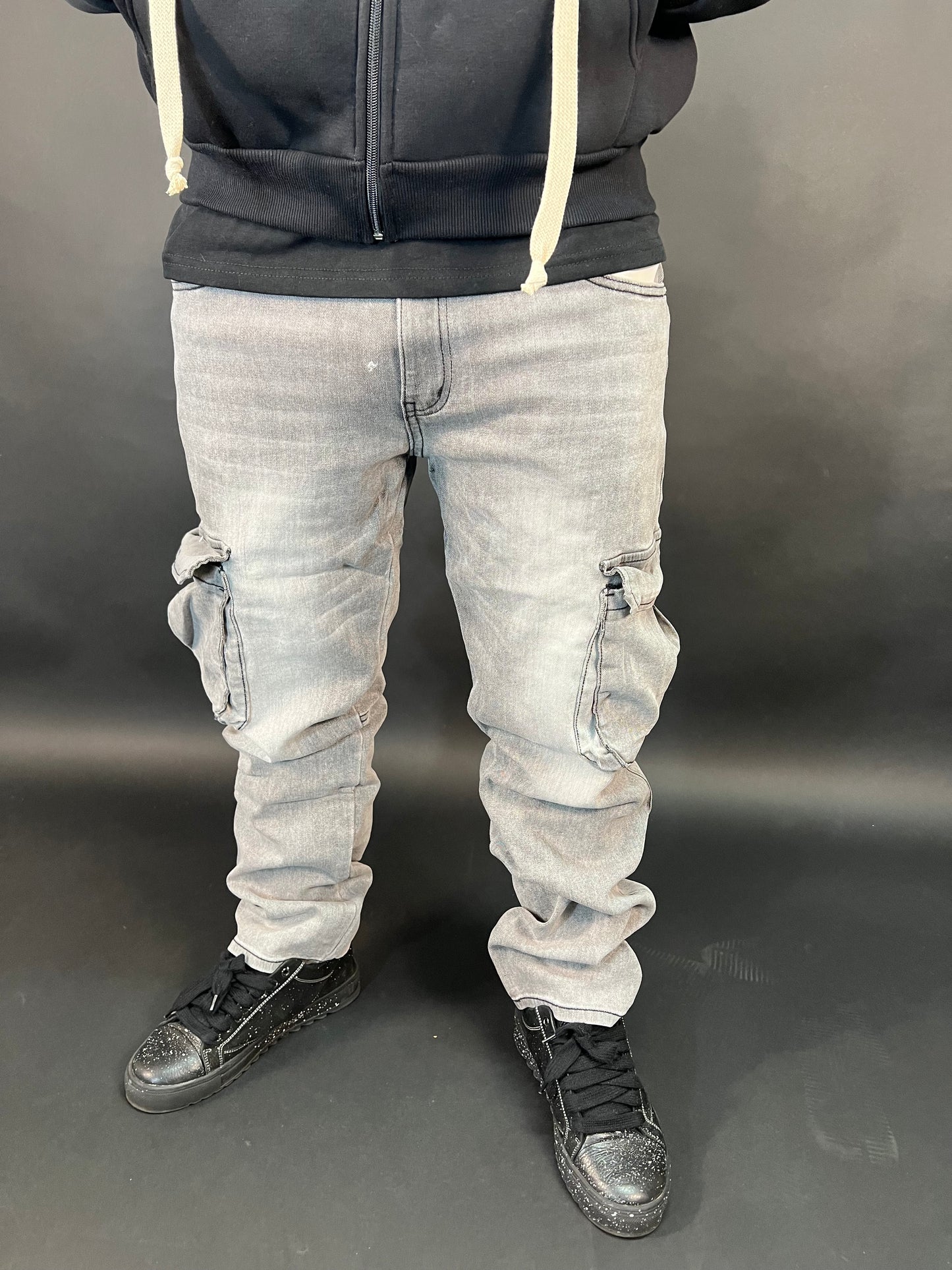 Jeans cargo Grigio chiaro