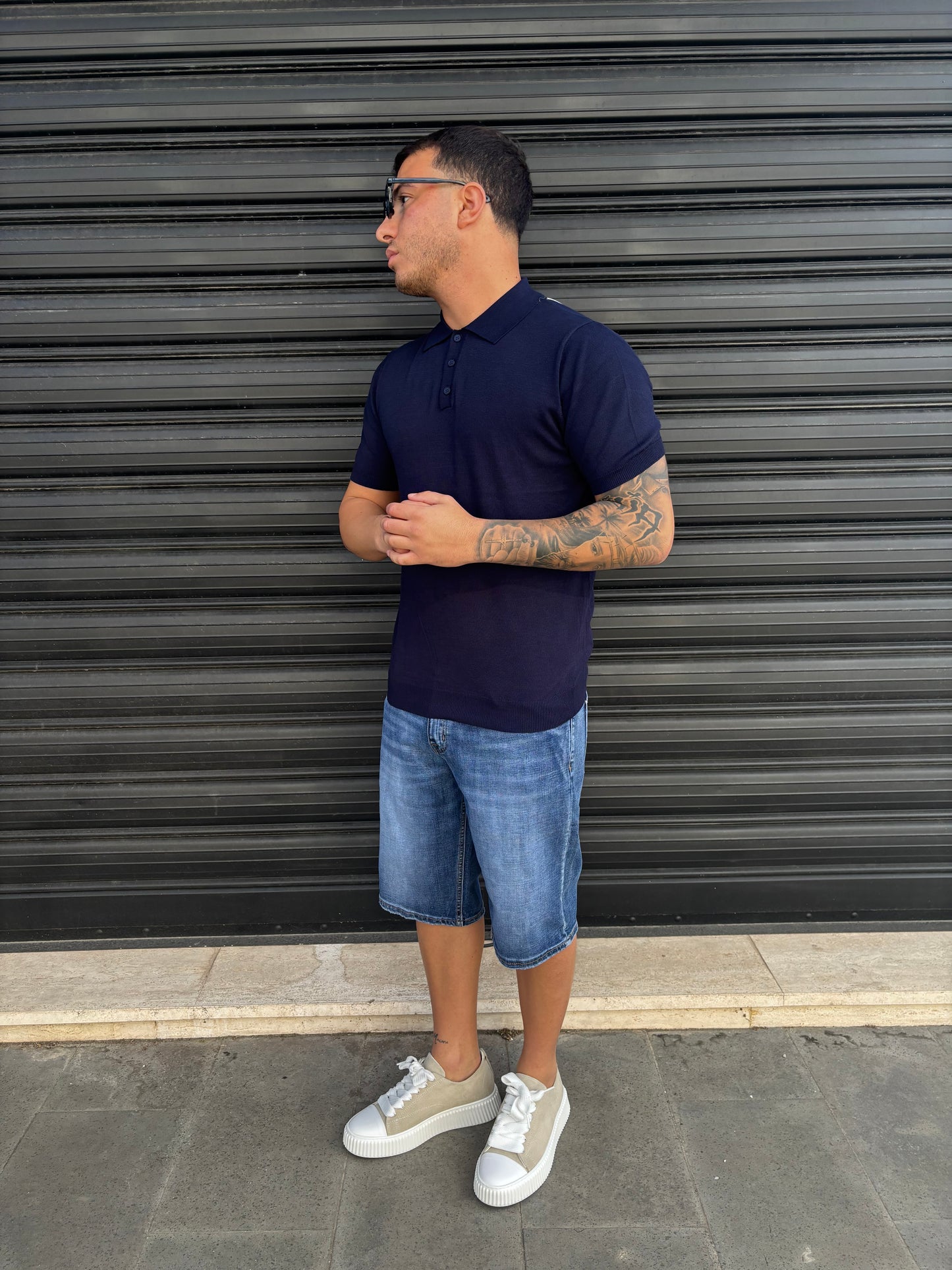 Polo blu